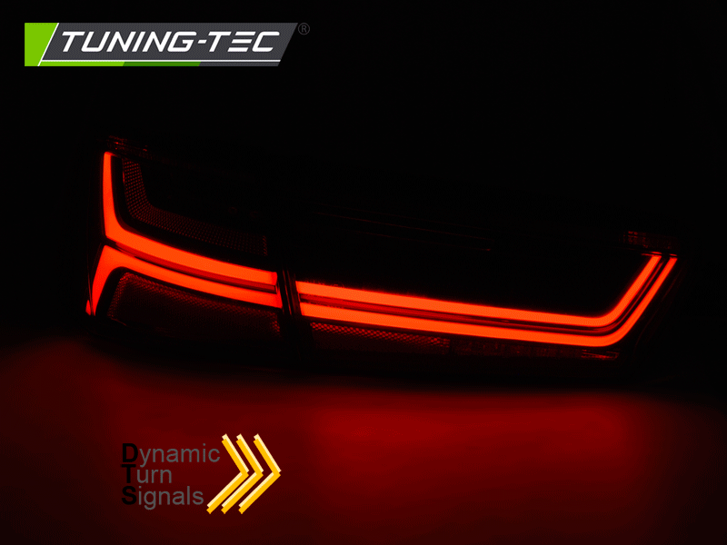 Задние фонари DynamicTurn LED Red Crystal на Audi A6 C7